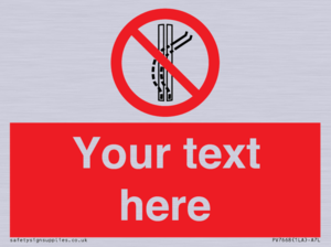 Custom prohibition Do not leave the tow track